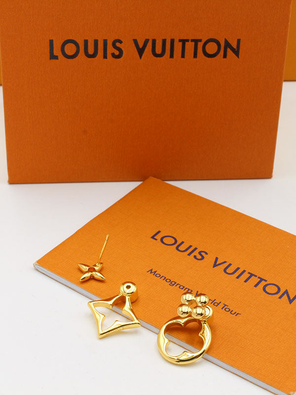 حلق لويس فيتون فلاور اند راوند لوقو حلق louis vuitton