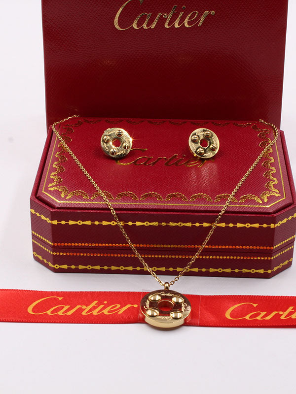 طقم كارتير لوف 2 قطع اطقم CARTIER ذهبي