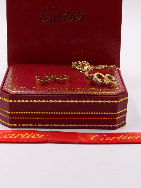 طقم كارتير لوف حلقات 2 قطع اطقم CARTIER