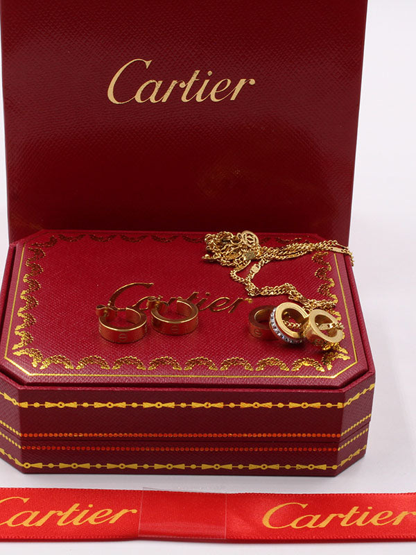طقم كارتير لوف حلقات 2 قطع اطقم CARTIER