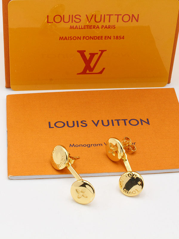 حلق لويس فيتون زركون تو راوند لوقو حلق louis vuitton
