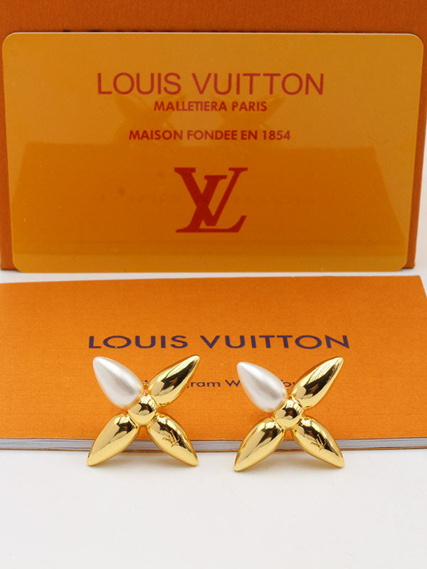 حلق لويس فيتون لولو دمعة لوقو حلق louis vuitton