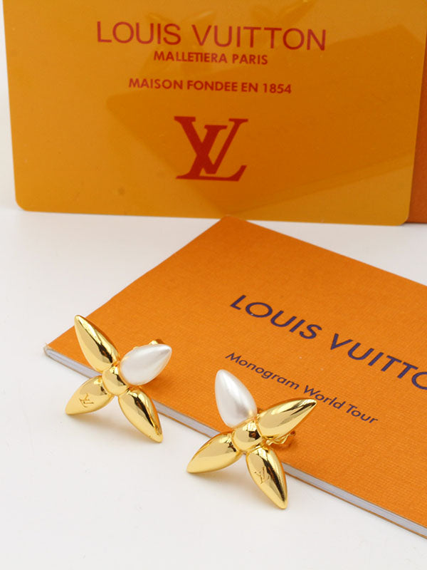 حلق لويس فيتون لولو دمعة لوقو حلق louis vuitton