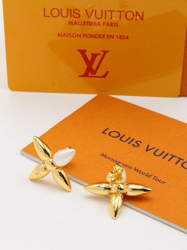 حلق لويس فيتون لولو دمعة لوقو حلق louis vuitton