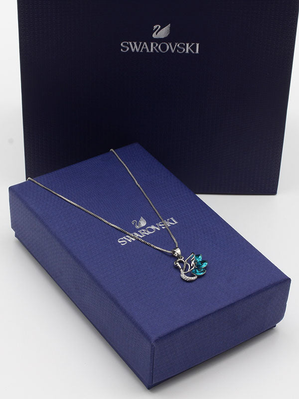 سلسال سواروفسكي سوان حجر الزركون سلسال Swarovski