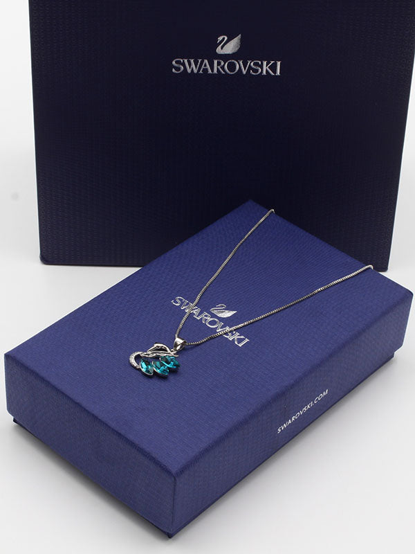 سلسال سواروفسكي سوان حجر الزركون سلسال Swarovski