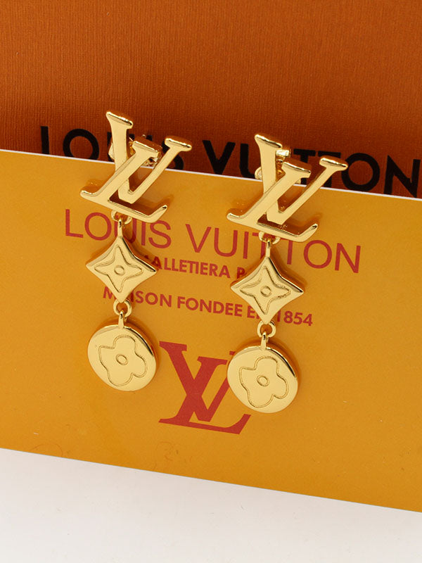 حلق لويس فيتون طويل سيركلز اند لوقو حلق louis vuitton