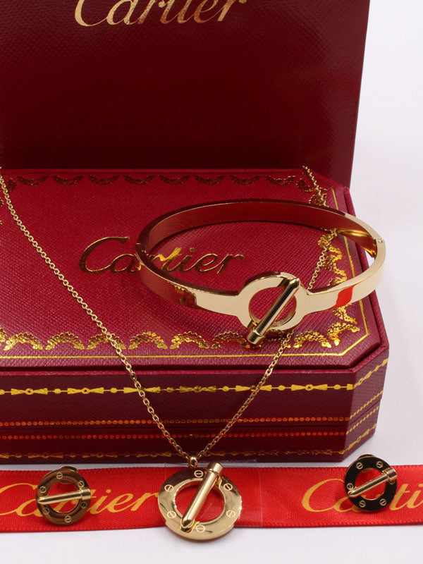 طقم كارتير لوف 3 قطع اطقم CARTIER ذهبي