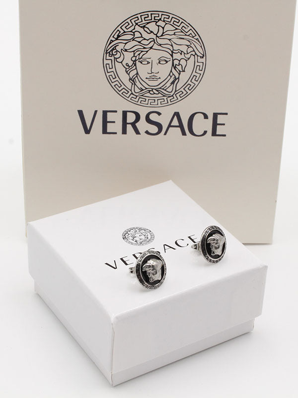 حلق فيرساتشي فضي حلق versace