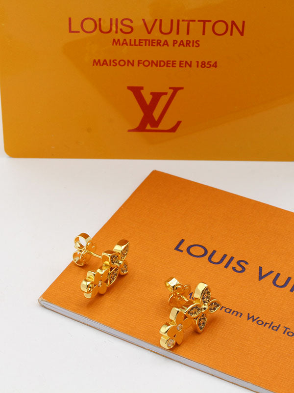 حلق لويس فيتون زركون تو فلاور لوقو حلق louis vuitton