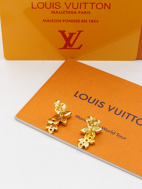 حلق لويس فيتون زركون تو فلاور لوقو حلق louis vuitton
