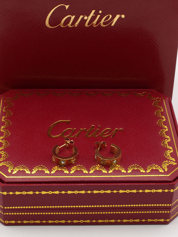 حلق كارتير مدور صغير زركون حلق CARTIER