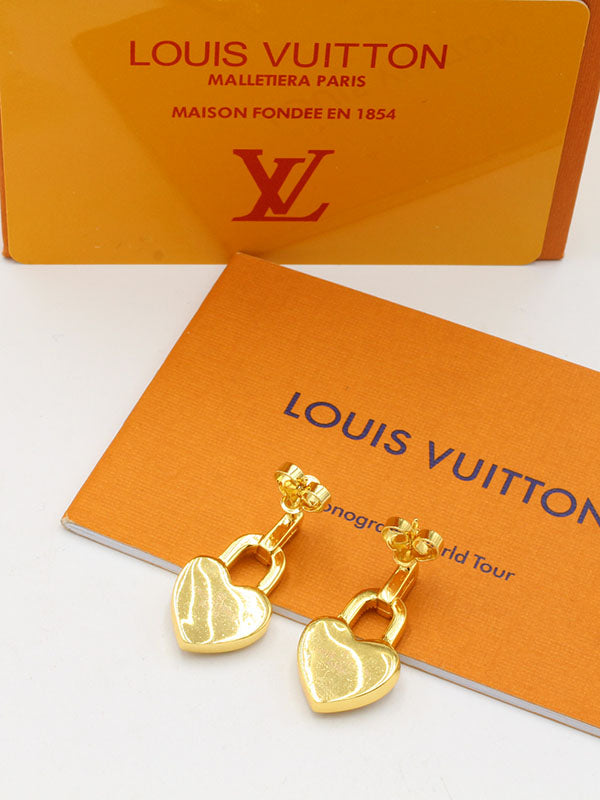 حلق لويس فيتون هارت زركون لوقو حلق louis vuitton