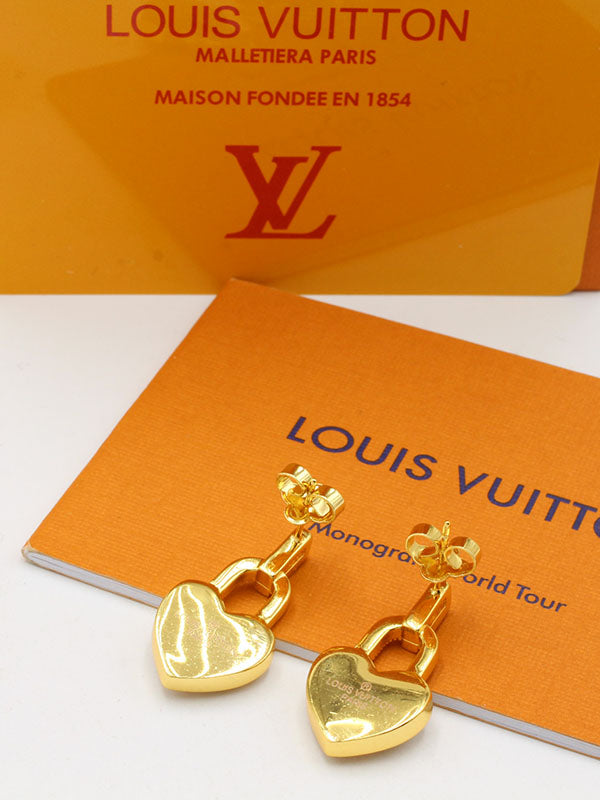 حلق لويس فيتون هارت زركون لوقو حلق louis vuitton