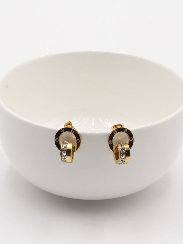 حلق كارتير سيركلز ذهبي حلق CARTIER