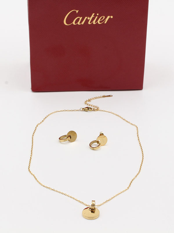 طقم كارتير مدور تو سايد اطقم CARTIER ذهبي