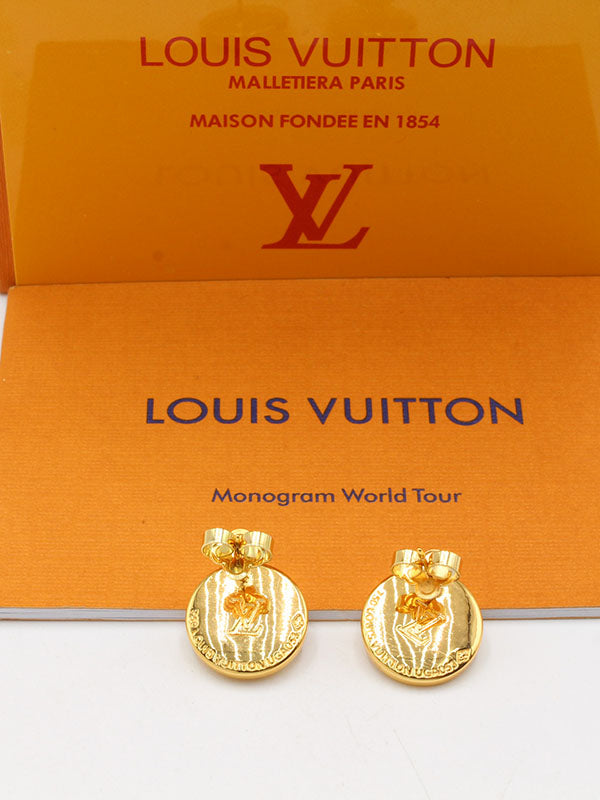 حلق لويس فيتون وايت شيل لوقو حلق louis vuitton
