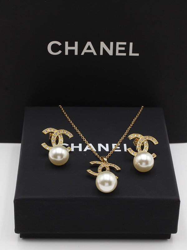 طقم شانيل زركون لولو ناعم اطقم chanel