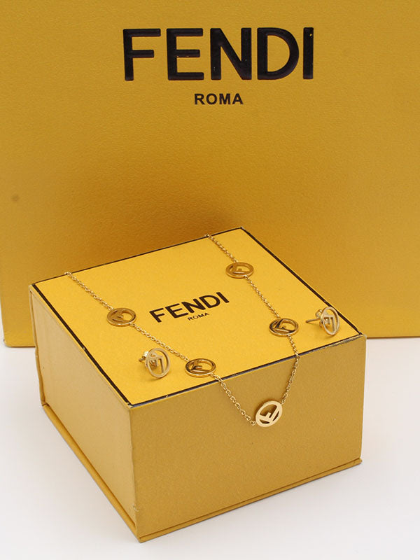 طقم فندي تشوكر 2 قطع اطقم fendi