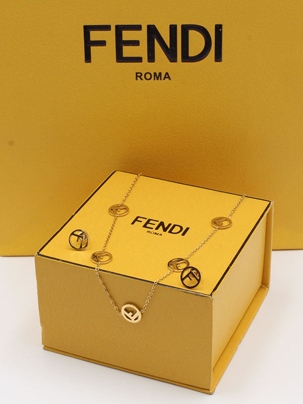 طقم فندي تشوكر 2 قطع اطقم fendi