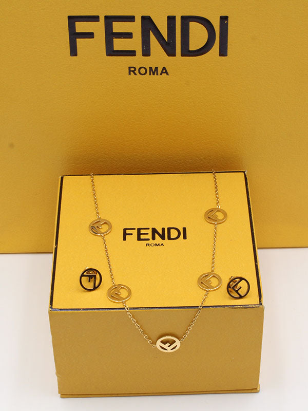 طقم فندي تشوكر 2 قطع اطقم fendi