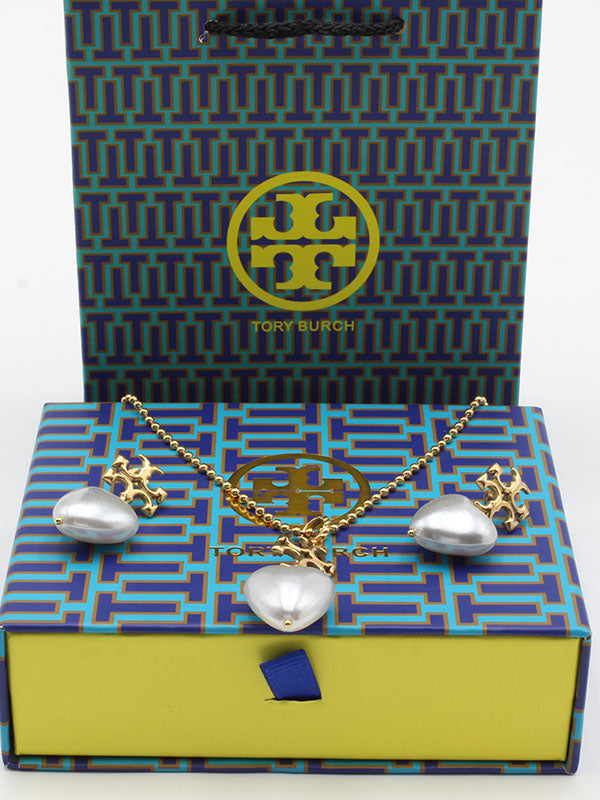 طقم توري بورش هارت لولو اطقم tory burch ذهبي