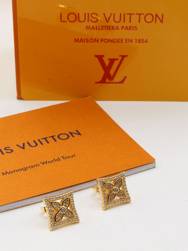 حلق لويس فيتون زركون تو فلاور لوقو حلق louis vuitton