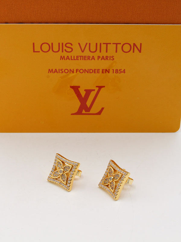حلق لويس فيتون زركون تو فلاور لوقو حلق louis vuitton