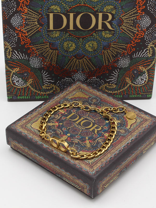 اسواره ديور جنزير ناعمة ذهبي اسواره dior