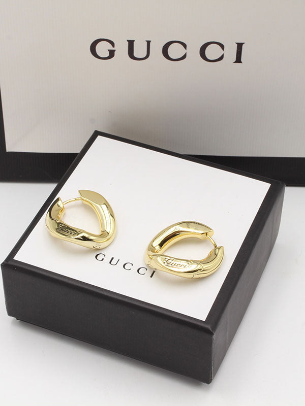 حلق قوتشي كبس كبير لوقو حلق gucci