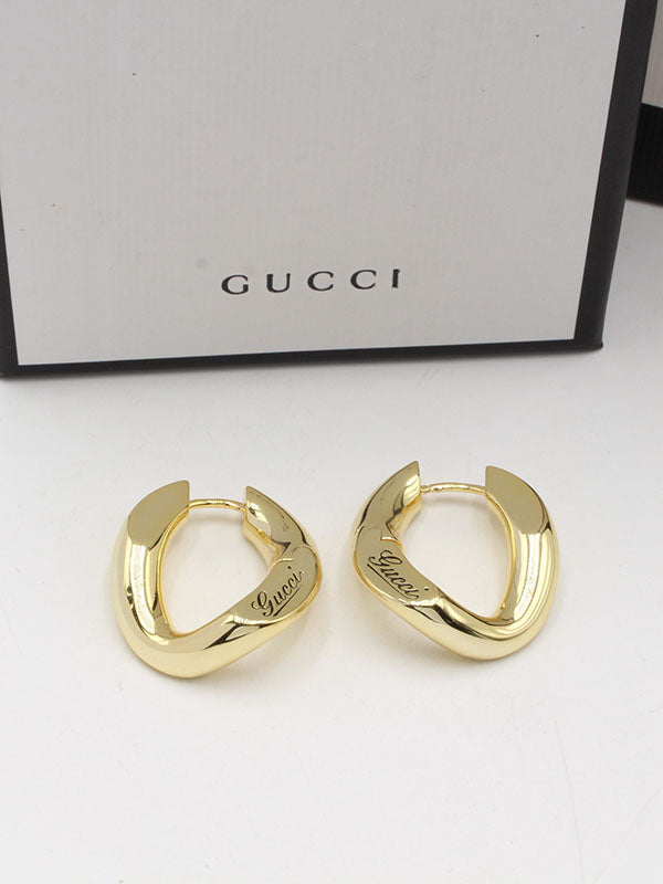 حلق قوتشي كبس كبير لوقو حلق gucci