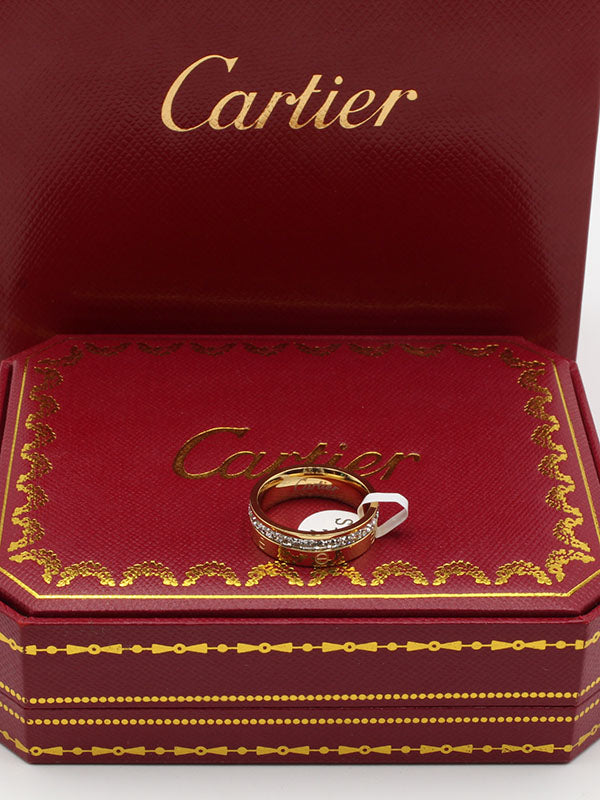دبلة كارتير كيوبك لاينز زركون خواتم CARTIER