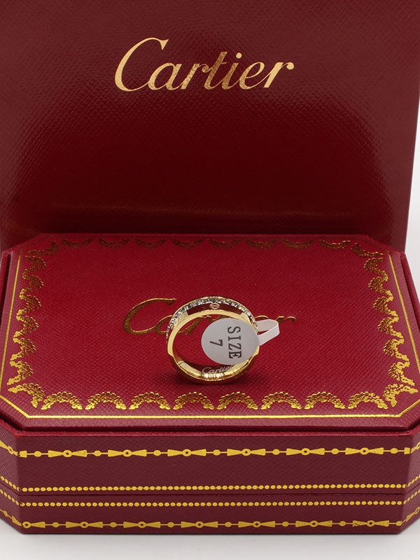 دبلة كارتير كيوبك لاينز زركون خواتم CARTIER