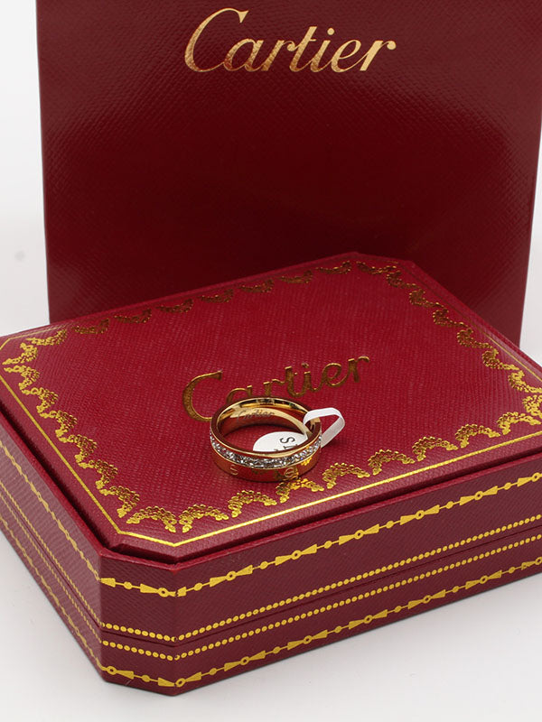دبلة كارتير كيوبك لاينز زركون خواتم CARTIER