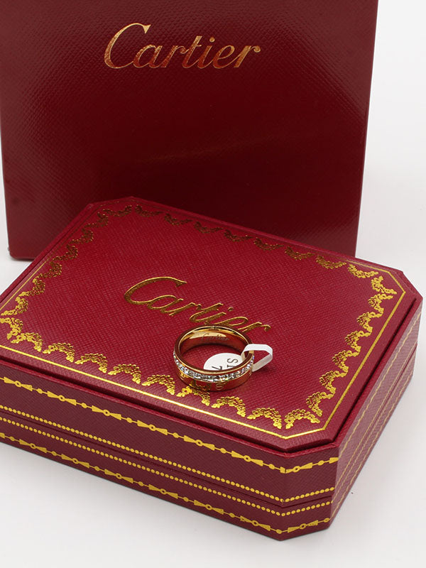 دبلة كارتير كيوبك لاينز زركون خواتم CARTIER