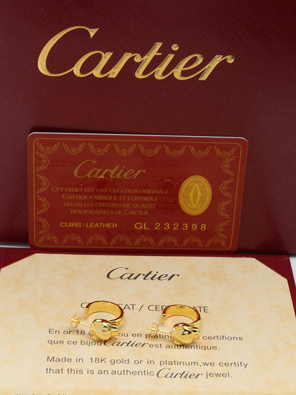 حلق كارتير تايقر مدور لوقو حلق CARTIER