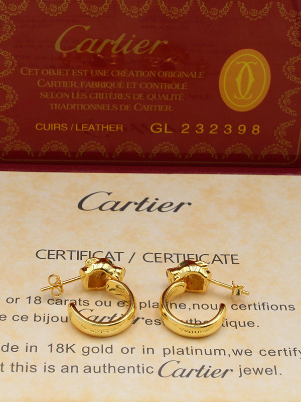 حلق كارتير تايقر مدور لوقو حلق CARTIER