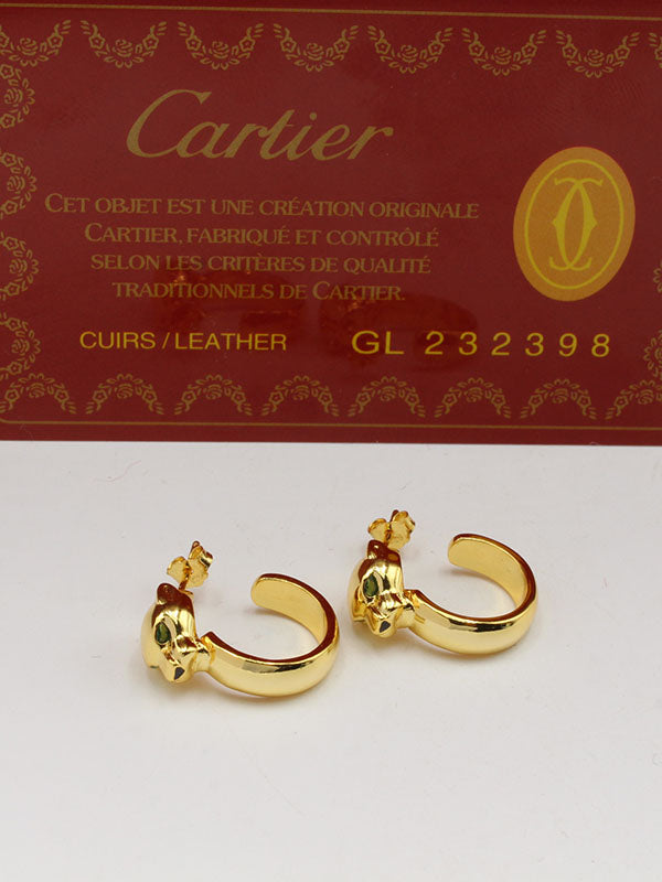 حلق كارتير تايقر مدور لوقو حلق CARTIER