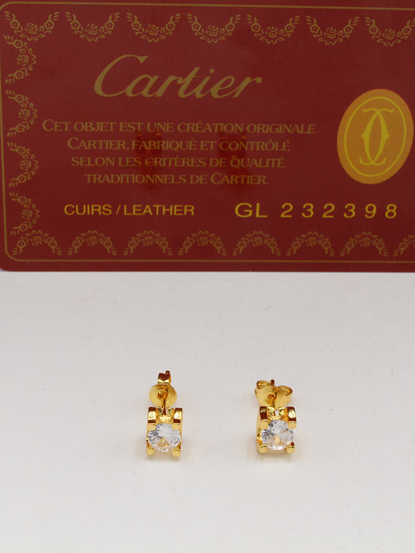 حلق كارتير زركون صعير لوقو حلق CARTIER