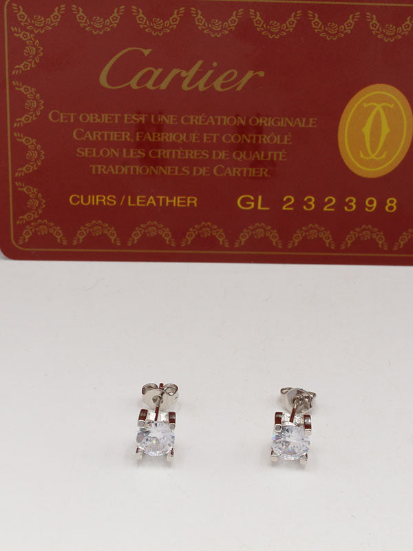 حلق كارتير زركون صعير لوقو حلق CARTIER