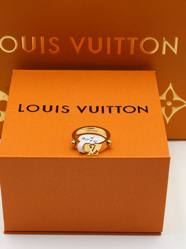 خاتم لويس فيتون لوقو ذهبي LV خواتم louis vuitton ذهبي 6