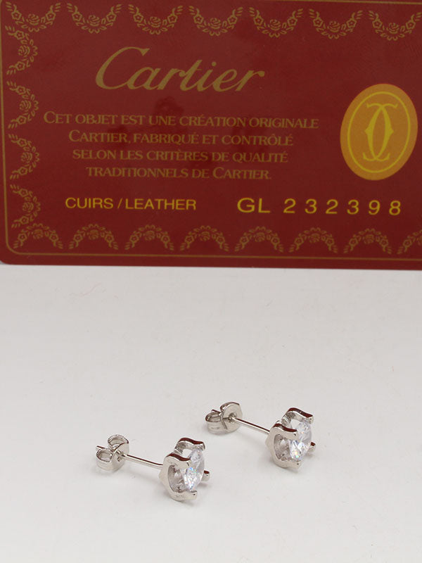 حلق كارتير زركون صعير لوقو حلق CARTIER