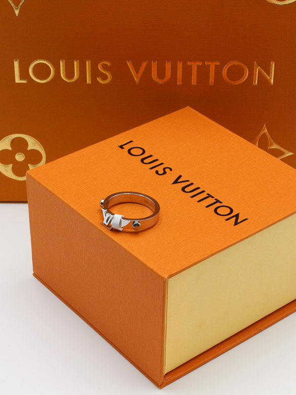 خاتم لويس فيتون لوقو ذهبي LV خواتم louis vuitton
