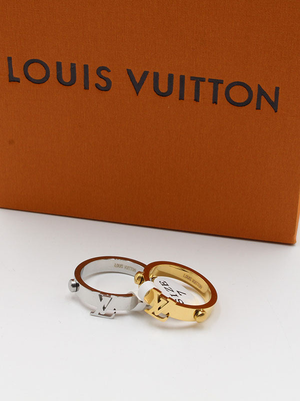 خاتم لويس فيتون لوقو ذهبي LV خواتم louis vuitton