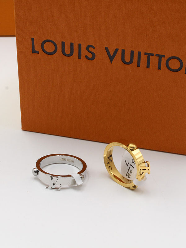 خاتم لويس فيتون لوقو ذهبي LV خواتم louis vuitton