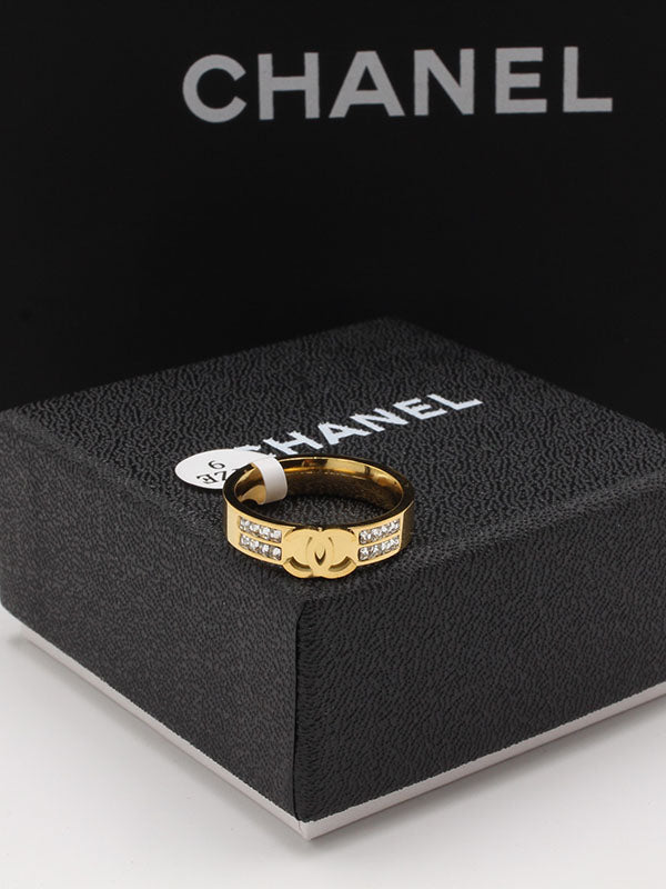 خاتم شانيل زركون CH خواتم chanel ذهبي 7