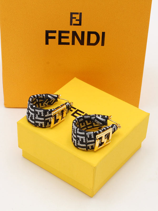 حلق فندي بلك كلوز لوقو حلق fendi