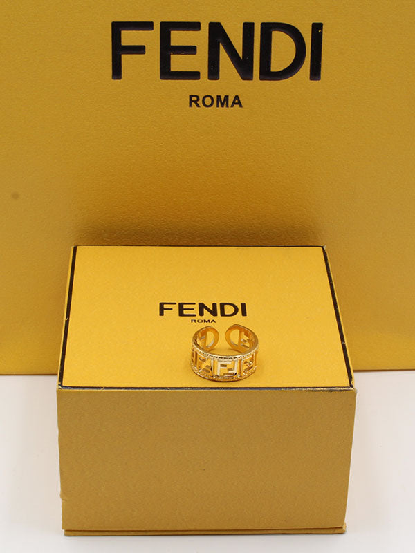 خاتم ذهبي فندي شاين خواتم fendi