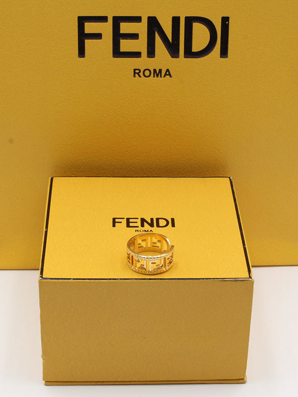 خاتم ذهبي فندي شاين خواتم fendi