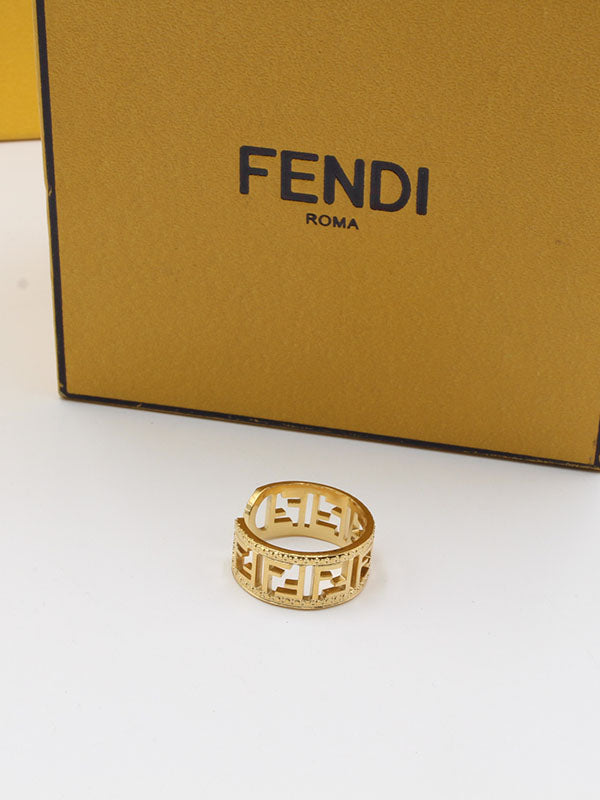 خاتم ذهبي فندي شاين خواتم fendi